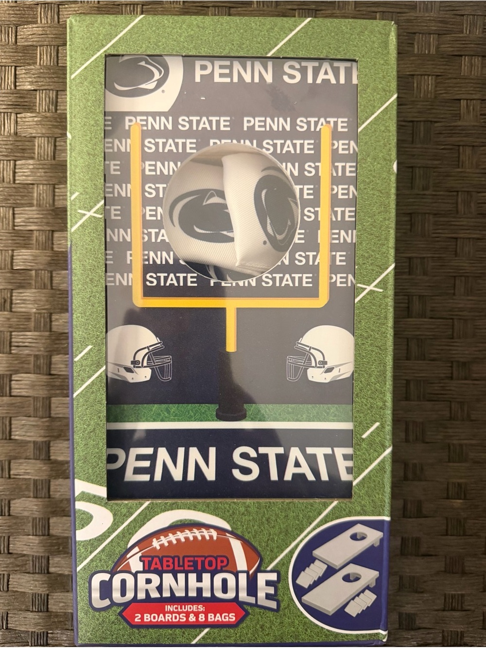 Tabletop Cornhole Game - White/Navy